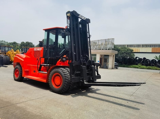 Customizado Laranja Vermelho 1800mm Carregamento Pesado em empilhadeira / Empilhadeira Pesada com motor Yuchai ou CUMMINS