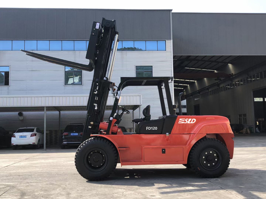 12 toneladas 3000 mm Altura de elevação do mastro Carregador de contêineres para manuseio rápido e seguro de materiais