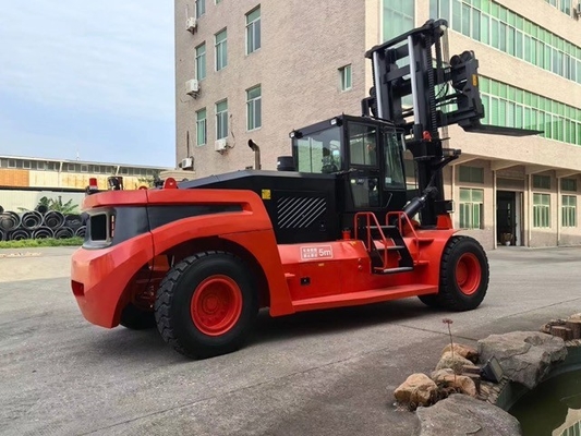 Empilhadeira de elevação pesada com transmissão hidráulica e opções personalizadas, motor Yuchai ou CUMMINS