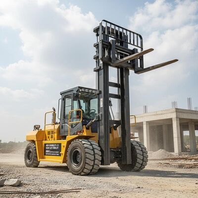 Alta Durabilidade Elevador de Forquilhas Pesado 8500 kg Peso de Operação Adequado para Instalações de Construção e Tarefas de Elevação de Cargas Pesadas