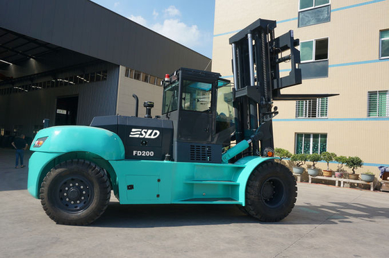 Empilhadeira de 20 toneladas do elevador de 25 Ton Box Type Mast Heavy para a jarda logística