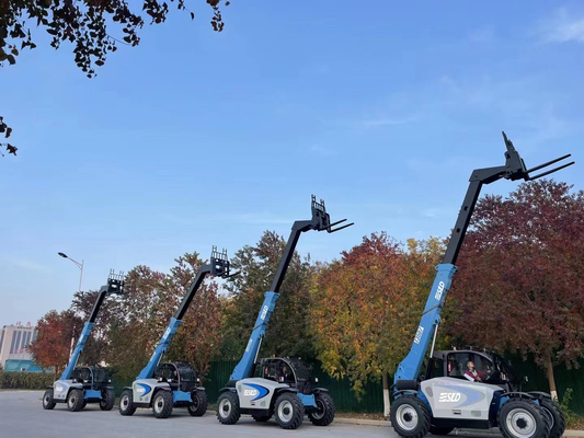 Empilhadeira telescópica de 3 toneladas 7m 14m 17m com motor diesel CUMMINS