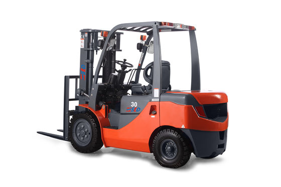 Transmissão resistente de 3 Ton Diesel Powered Forklift Hydraulic