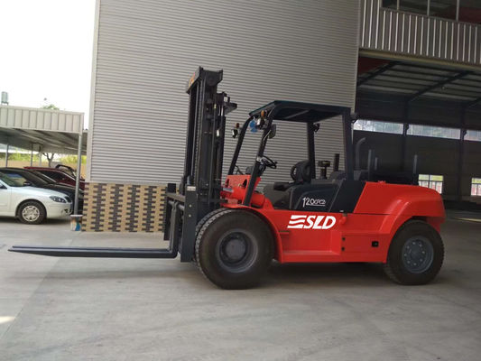 Mastro de FD120 3000mm que levanta 12000kgs 12 Ton Heavy Fork Lift Truck