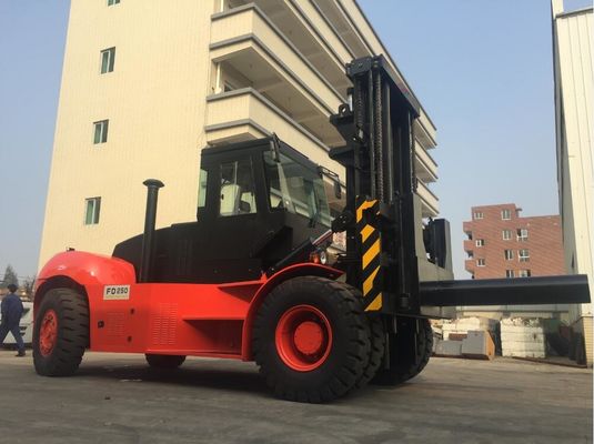 Caminhões de forquilha resistentes de FD250 25t com sistema hidráulico do dente do rolo