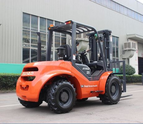 mastro Triplex 5k 2.5t 2,5 Ton Rough Terrain Forklift de 4500mm