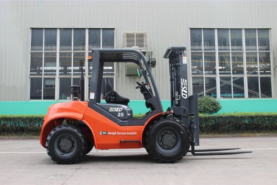 mastro Triplex 5k 2.5t 2,5 Ton Rough Terrain Forklift de 4500mm