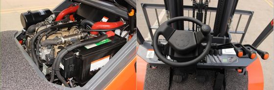mastro Triplex 5k 2.5t 2,5 Ton Rough Terrain Forklift de 4500mm