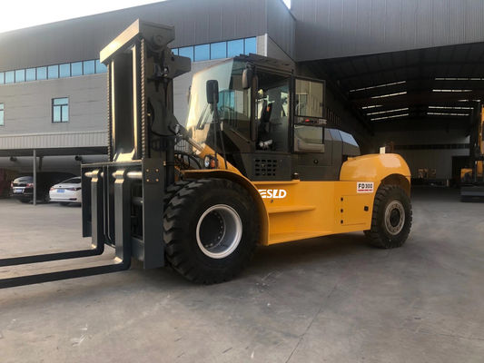 5500mm 30 Ton Forklift For Stacking 3 camadas do recipiente pesado