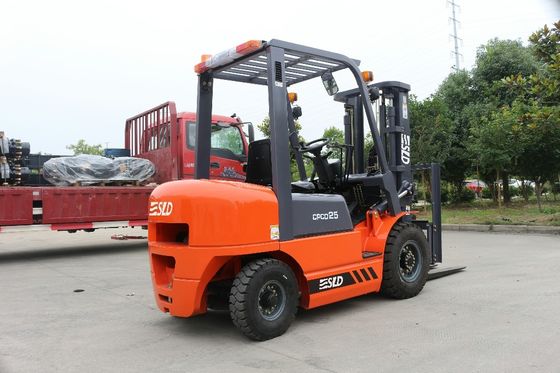 2 Stage/3 caminhão de empilhadeira diesel do tamanho 2.5tons da forquilha da fase 1070x120x40mm