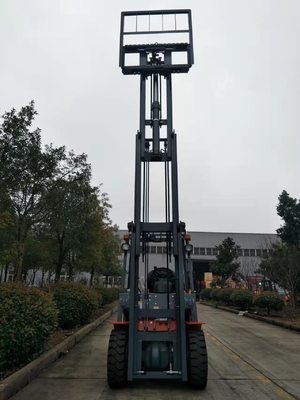 Transmissão hidráulica 4800mm 3 mastro livre completo da fase de Ton Diesel Forklift With 3