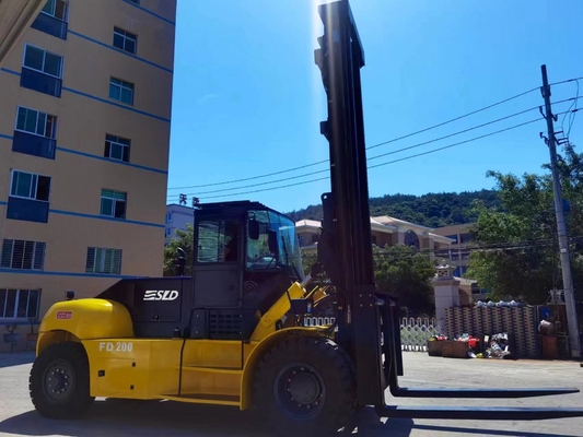 20 toneladas de altura alta avaliado diesel 8000mm de Lifitng do mastro da carga 20000kgs da empilhadeira FD200